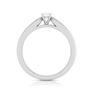 Jewelove™ Rings 0.20cts. Solitaire Platinum Engagement Ring for Women JL PT R-56