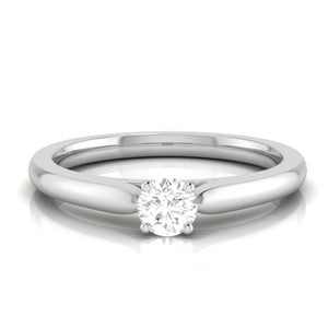 Jewelove™ Rings 0.20cts. Solitaire Platinum Engagement Ring for Women JL PT R-56