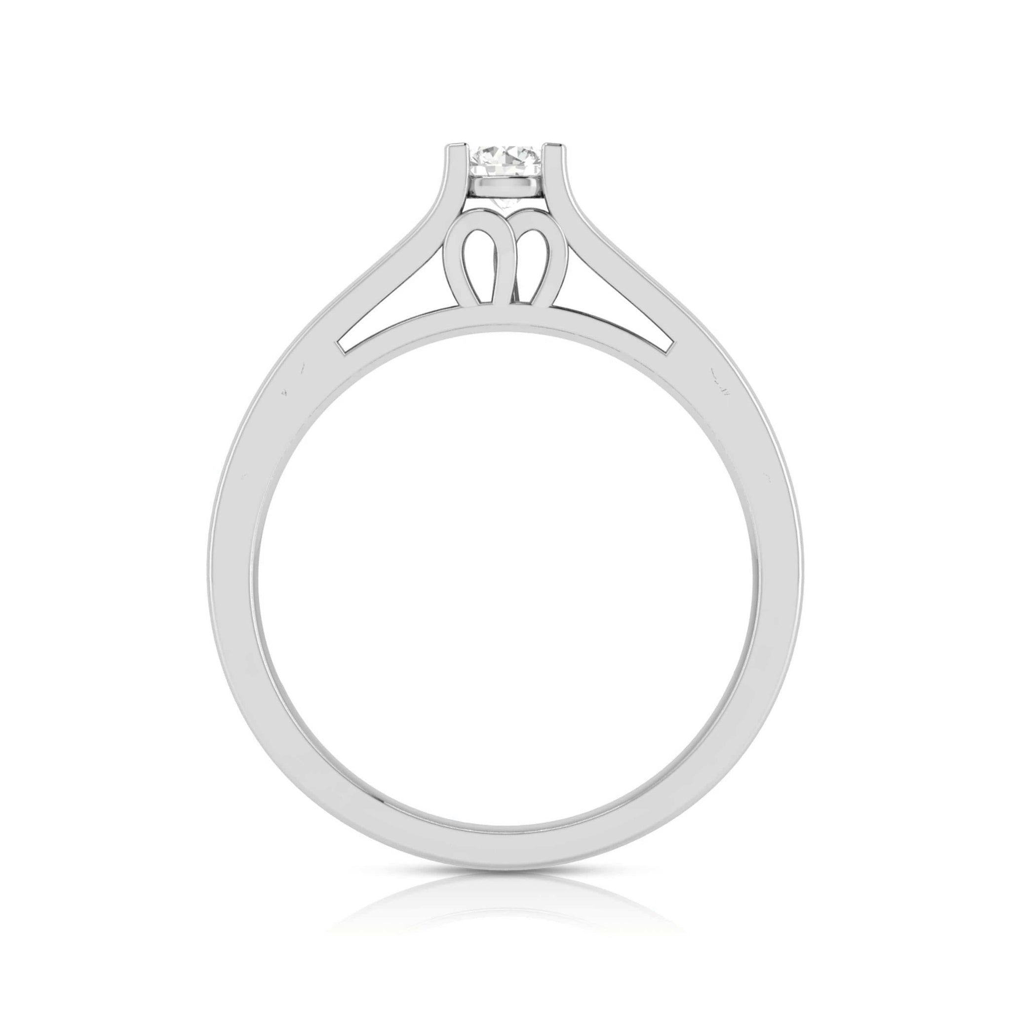 Jewelove™ Rings 0.20cts. Solitaire Platinum Engagement Ring for Women JL PT R-57