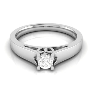 Jewelove™ Rings 0.20cts. Solitaire Platinum Engagement Ring for Women JL PT R-57