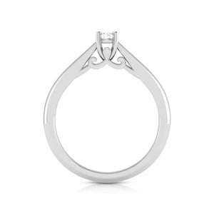 Jewelove™ Rings 0.20cts. Solitiare Platinum Diamond Engagement Ring for Women JL PT R-71