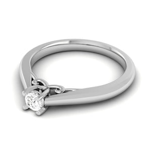 Jewelove™ Rings 0.20cts. Solitiare Platinum Diamond Engagement Ring for Women JL PT R-71