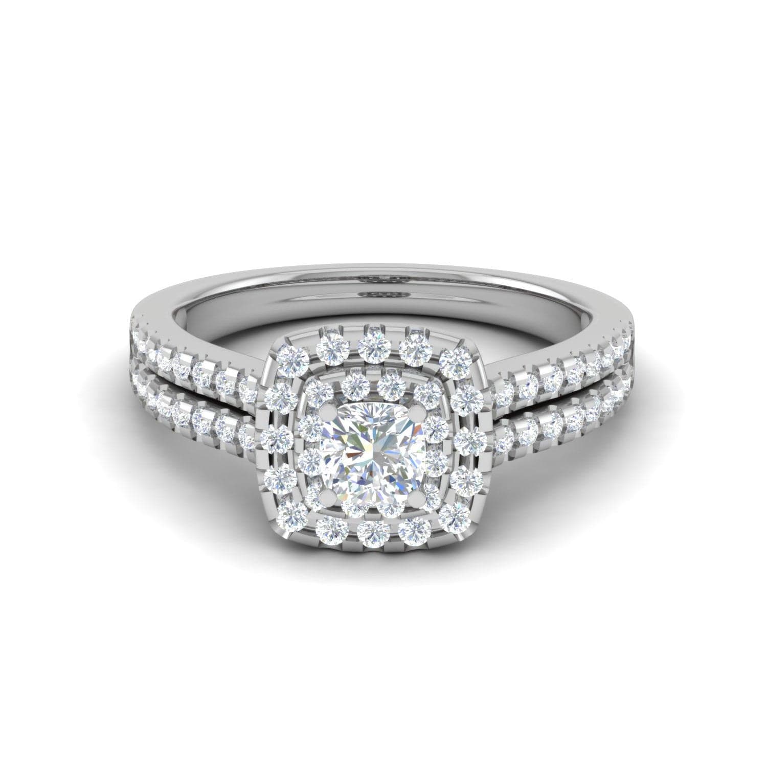 White gold engagement ring with 0,17-carat diamond, colour G, clarity VS