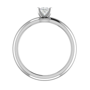 Jewelove™ Rings VS I / Women's Band only 0.30 cts Princess Cut Solitaire Platinum Ring JL PT RS PR 123