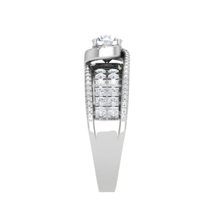 Jewelove™ Rings J VS / Women's Band only 0.30 cts. Solitaire Designer Platinum Engagement Diamond Ring  for Women JL PT WB6019