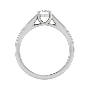 Jewelove™ Rings J VS / Women's Band only 0.30 cts Solitaire Diamond Platinum Ring JL PT RH RD 189