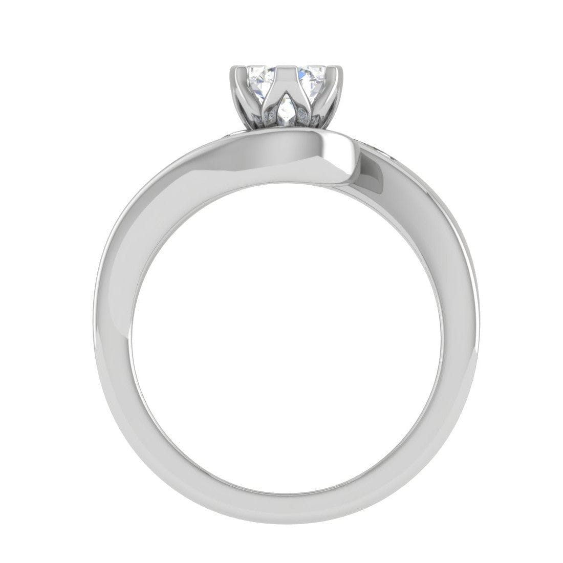 Jewelove™ Rings VS J / Women's Band only 0.30 cts Solitaire Diamond Platinum Ring JL PT RP RD 139