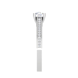 Jewelove™ Rings VS J / Women's Band only 0.30 cts Solitaire Diamond Split Shank Platinum Ring JL PT RP RD 174