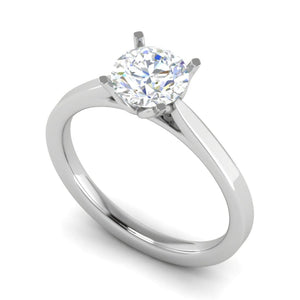 Jewelove™ Rings VS J / Women's Band only 0.30 cts Solitaire Platinum Ring for Women JL PT RS PR 115