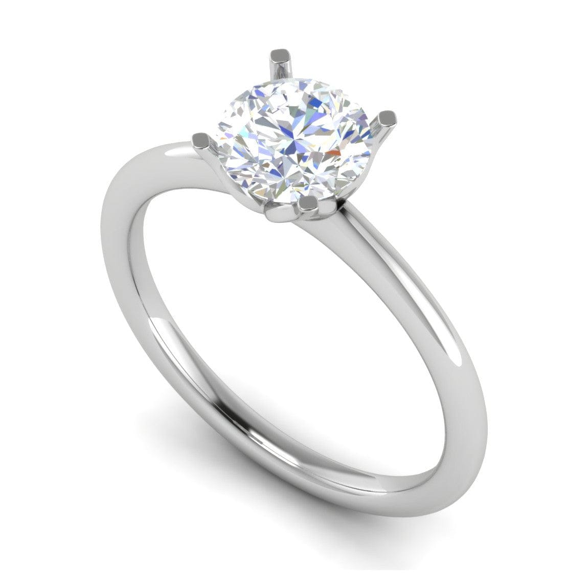 Jewelove™ Rings VS J / Women's Band only 0.30 cts Solitaire Platinum Ring for Women JL PT RS PR 116