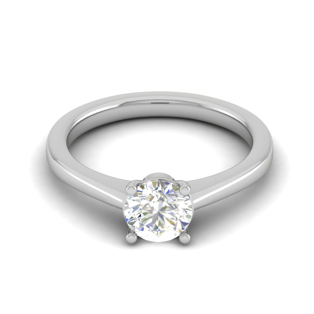 Jewelove™ Rings VS J / Women's Band only 0.30 cts Solitaire Platinum Ring for Women JL PT RS PR 128