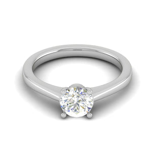 Jewelove™ Rings VS J / Women's Band only 0.30 cts Solitaire Platinum Ring for Women JL PT RS PR 128