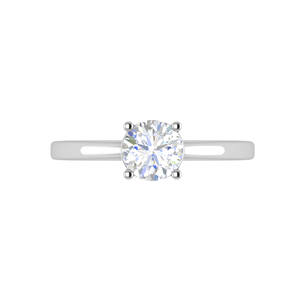 Jewelove™ Rings VS J / Women's Band only 0.30 cts Solitaire Platinum Ring for Women JL PT RS PR 128