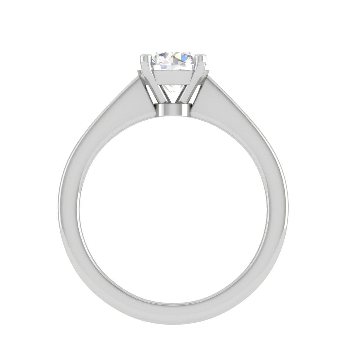 Jewelove™ Rings VS J / Women's Band only 0.30 cts Solitaire Platinum Ring for Women JL PT RS PR 128