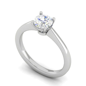 Jewelove™ Rings VS J / Women's Band only 0.30 cts Solitaire Platinum Ring for Women JL PT RS PR 128