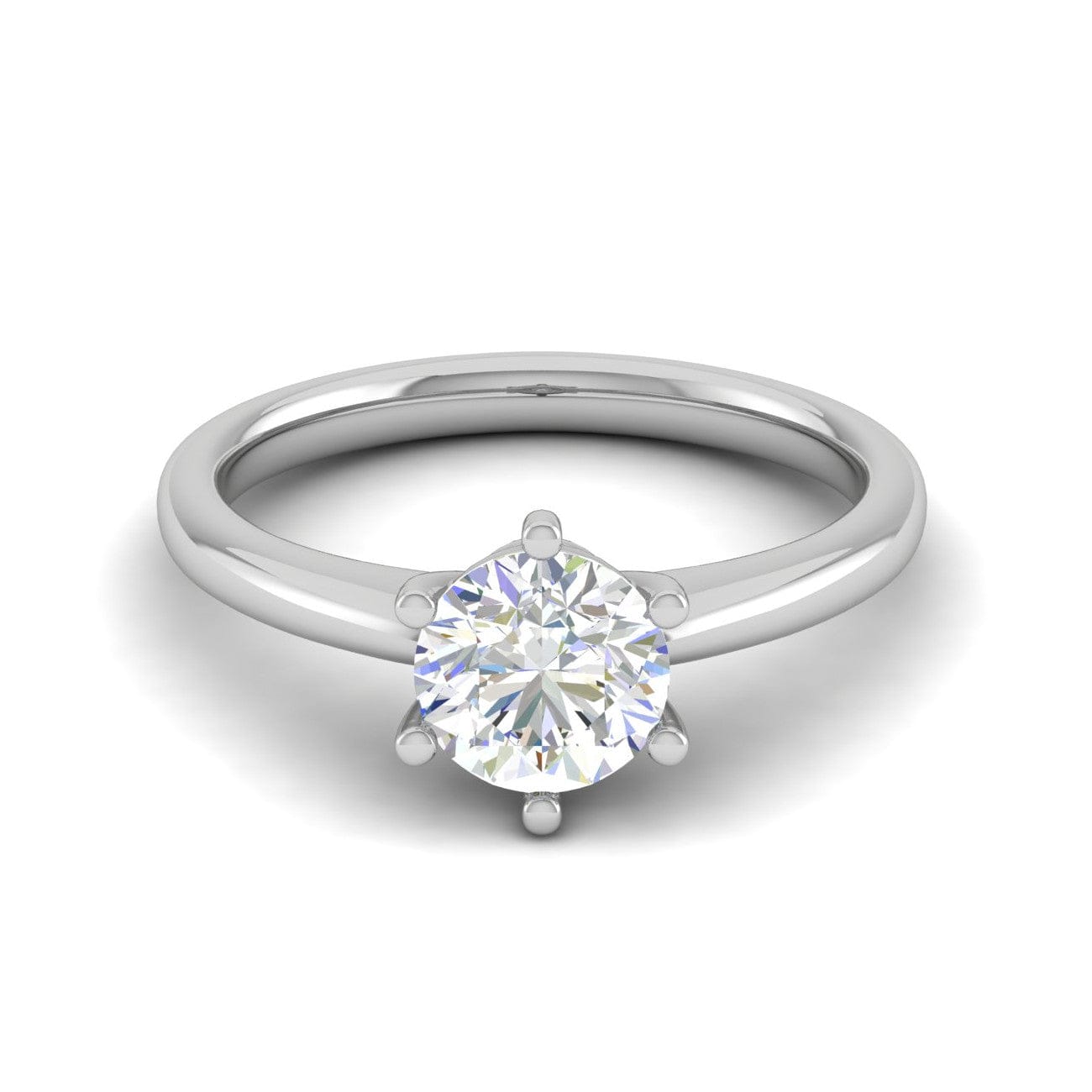 Jewelove™ Rings VS J / Women's Band only 0.30 cts Solitaire Platinum Ring for Women JL PT RS PR 133