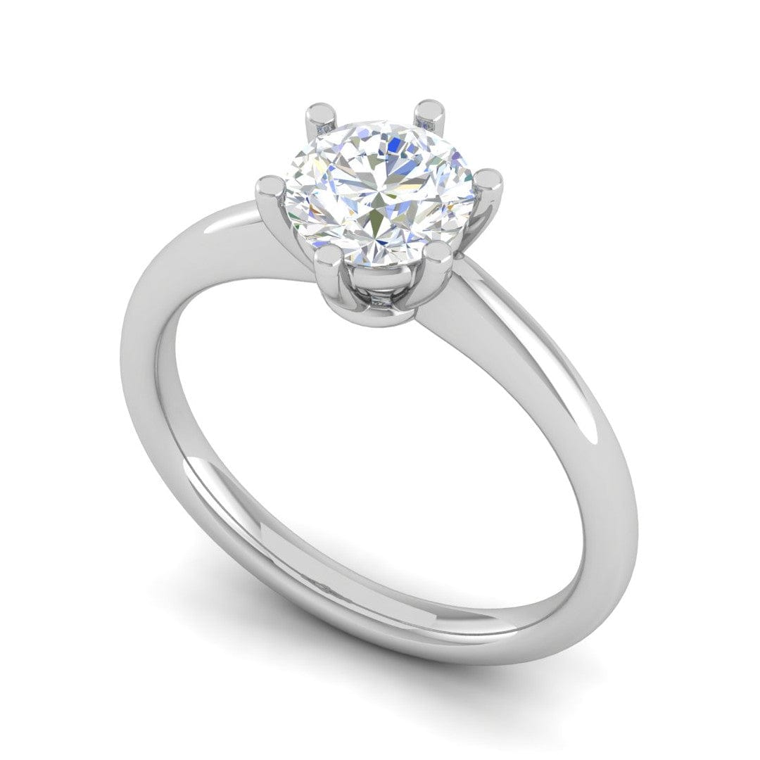 Jewelove™ Rings VS J / Women's Band only 0.30 cts Solitaire Platinum Ring for Women JL PT RS PR 133