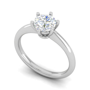 Jewelove™ Rings VS J / Women's Band only 0.30 cts Solitaire Platinum Ring for Women JL PT RS PR 133