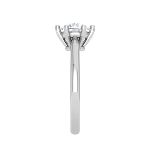 Jewelove™ Rings VS J / Women's Band only 0.30 cts Solitaire Platinum Ring for Women JL PT RS PR 133