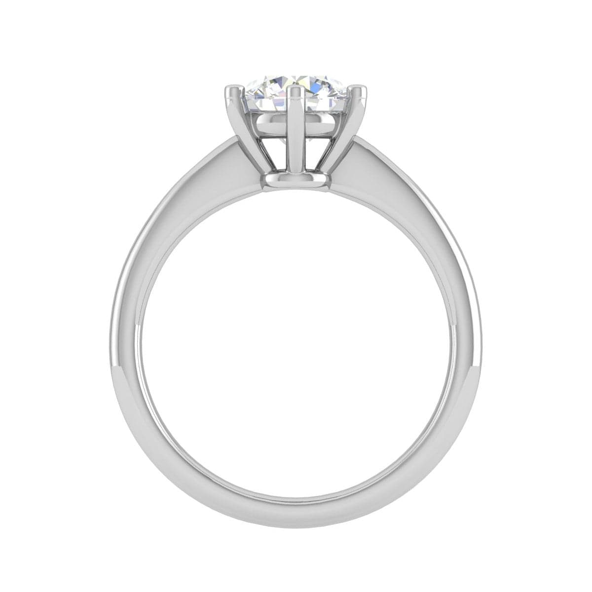 Jewelove™ Rings VS J / Women's Band only 0.30 cts Solitaire Platinum Ring for Women JL PT RS PR 133