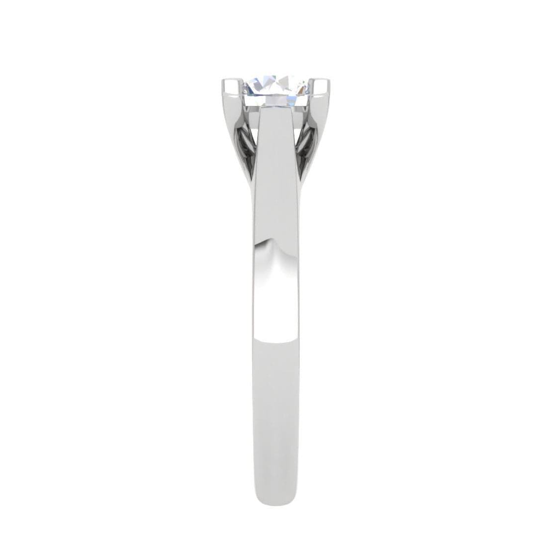 Jewelove™ Rings VS J / Women's Band only 0.30 cts Solitaire Platinum Ring for Women JL PT RS PR 136