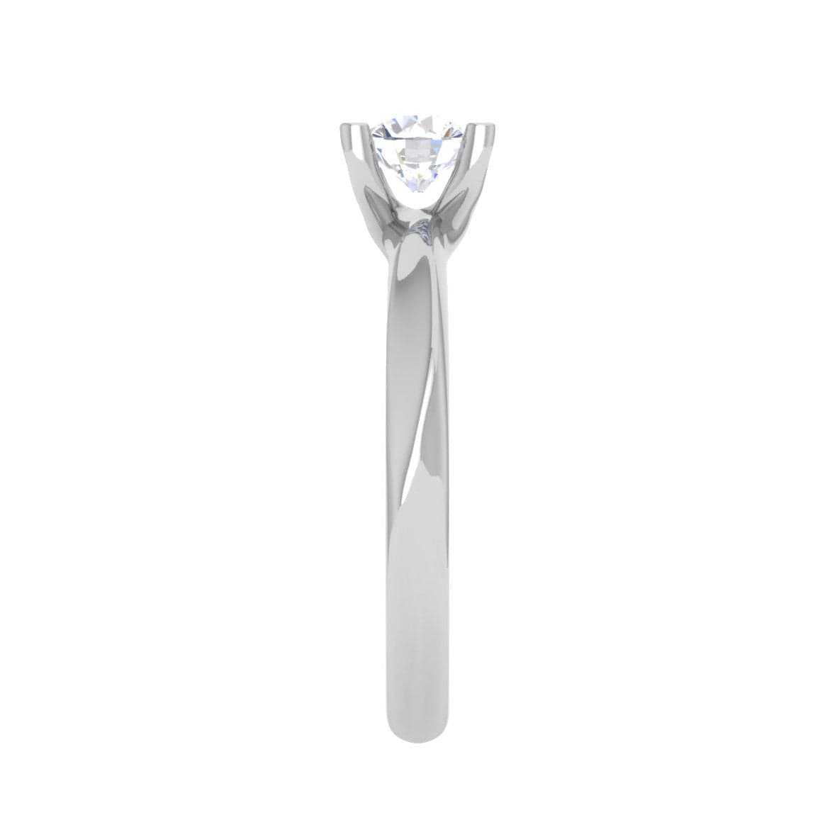 Jewelove™ Rings VS J / Women's Band only 0.30 cts Solitaire Platinum Ring for Women JL PT RS PR 161