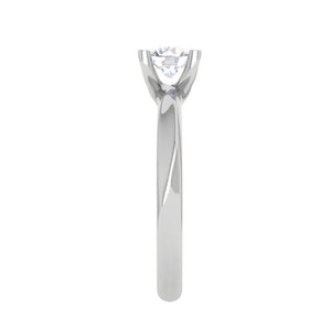 Jewelove™ Rings VS J / Women's Band only 0.30 cts Solitaire Platinum Ring for Women JL PT RS PR 161