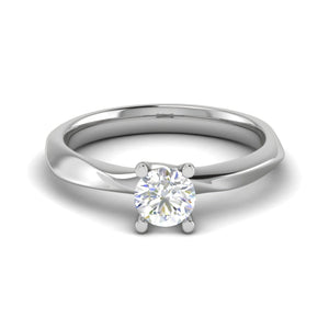 Jewelove™ Rings VS J / Women's Band only 0.30 cts Solitaire Platinum Ring for Women JL PT RS PR 161