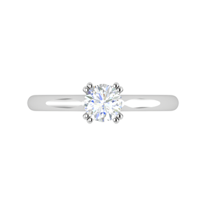 Jewelove™ Rings VS J / Women's Band only 0.30 cts Solitaire Platinum Ring for Women JL PT RS PR 166