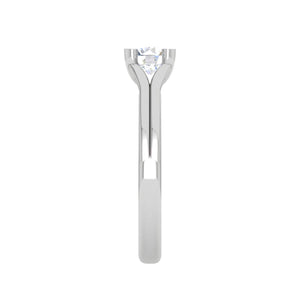 Jewelove™ Rings VS J / Women's Band only 0.30 cts Solitaire Platinum Ring for Women JL PT RS PR 173