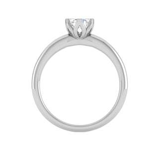 Jewelove™ J VS / Women's Band only 0.30 cts Solitaire Platinum Ring JL PT RS RD 109