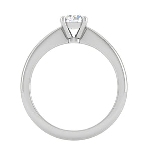 Jewelove™ Rings VS J / Women's Band only 0.30 cts Solitaire Platinum Ring JL PT RS RD 117