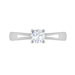 Jewelove™ Rings VS J / Women's Band only 0.30 cts Solitaire Platinum Ring JL PT RS RD 117