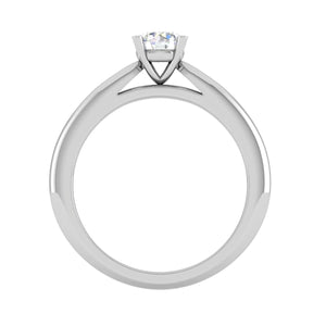 Jewelove™ Rings VS J / Women's Band only 0.30 cts Solitaire Platinum Ring JL PT RS RD 144