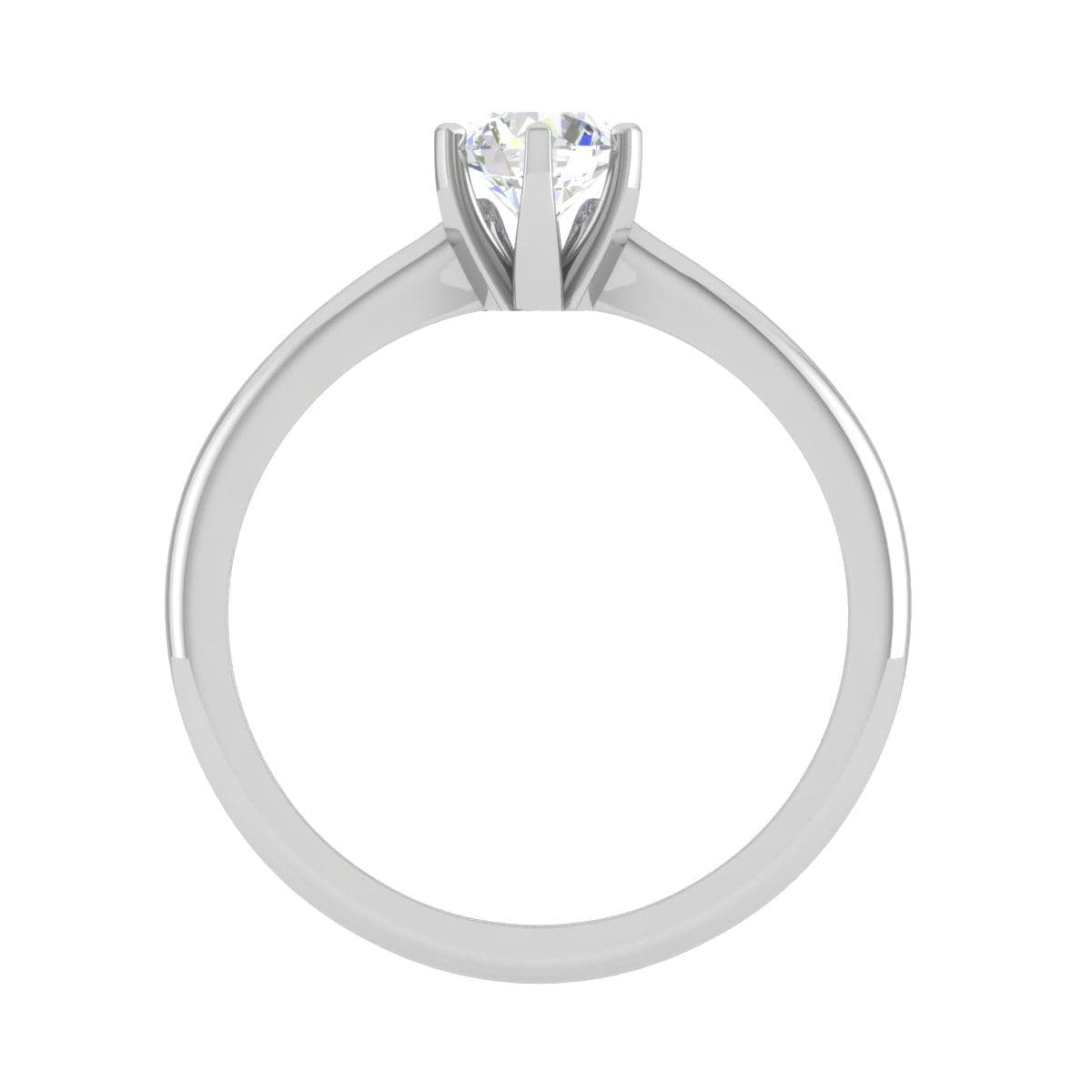 Jewelove™ Rings VS J / Women's Band only 0.30 cts Solitaire Platinum Ring JL PT RS RD 154