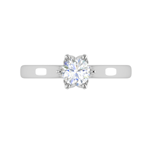 Jewelove™ Rings VS J / Women's Band only 0.30 cts Solitaire Platinum Ring JL PT RS RD 167