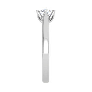 Jewelove™ Rings VS J / Women's Band only 0.30 cts Solitaire Platinum Ring JL PT RS RD 167