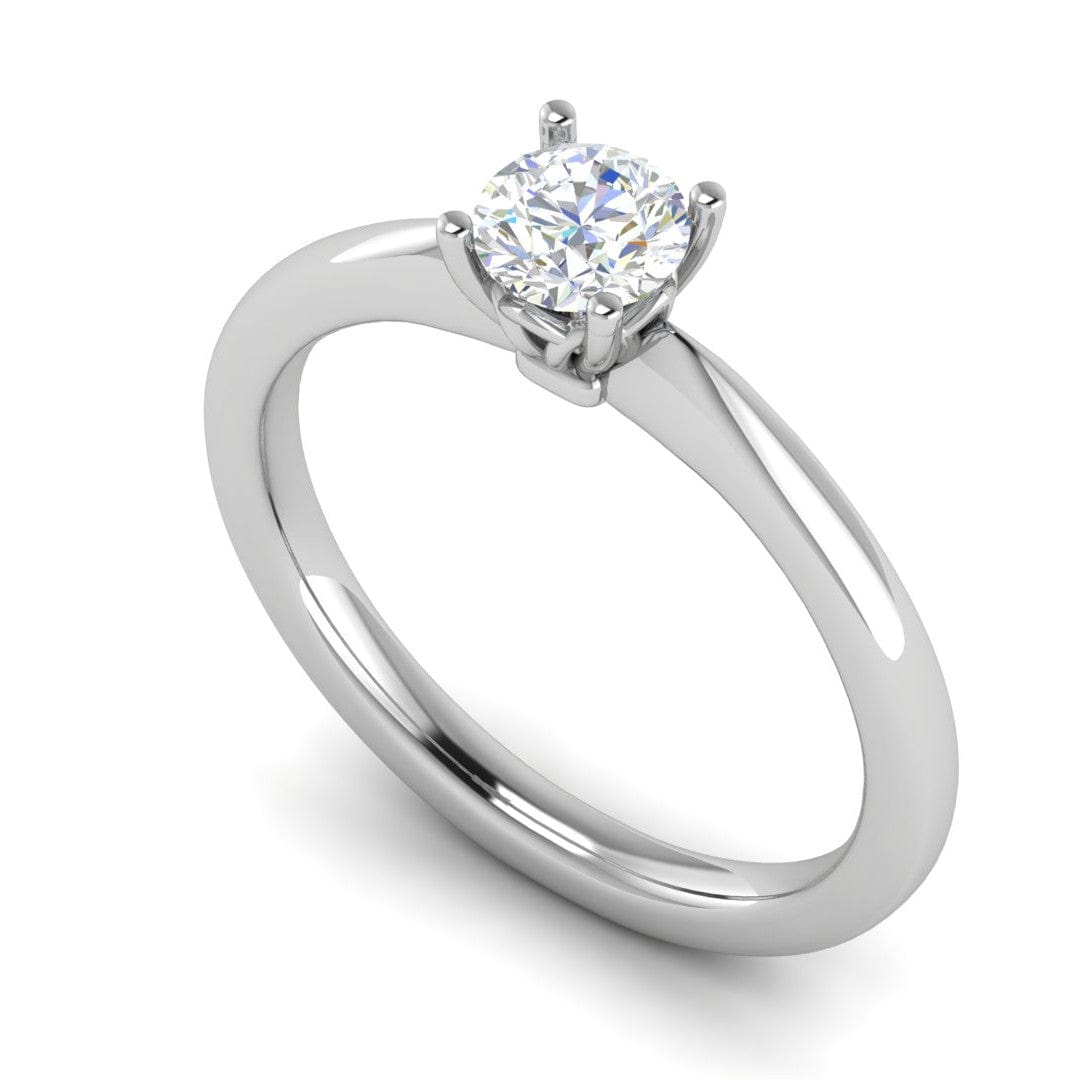 Jewelove™ Rings VS J / Women's Band only 0.30 cts Solitaire Platinum Ring JL PT RS RD 169