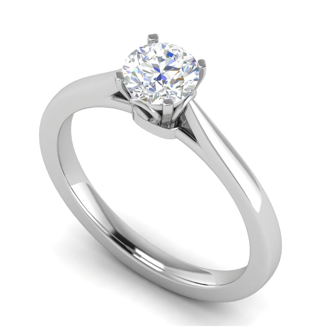 Jewelove™ Rings VS J / Women's Band only 0.30 cts Solitaire Platinum Ring JL PT RS RD 170