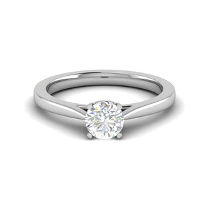 Jewelove™ Rings VS J / Women's Band only 0.30 cts Solitaire Platinum Ring JL PT RS RD 170