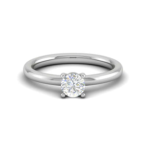 Jewelove™ Rings VS J / Women's Band only 0.30 cts Solitaire Platinum Ring JL PT RS RD 175