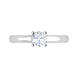 Jewelove™ Rings VS J / Women's Band only 0.30 cts Solitaire Platinum Ring JL PT RS RD 179