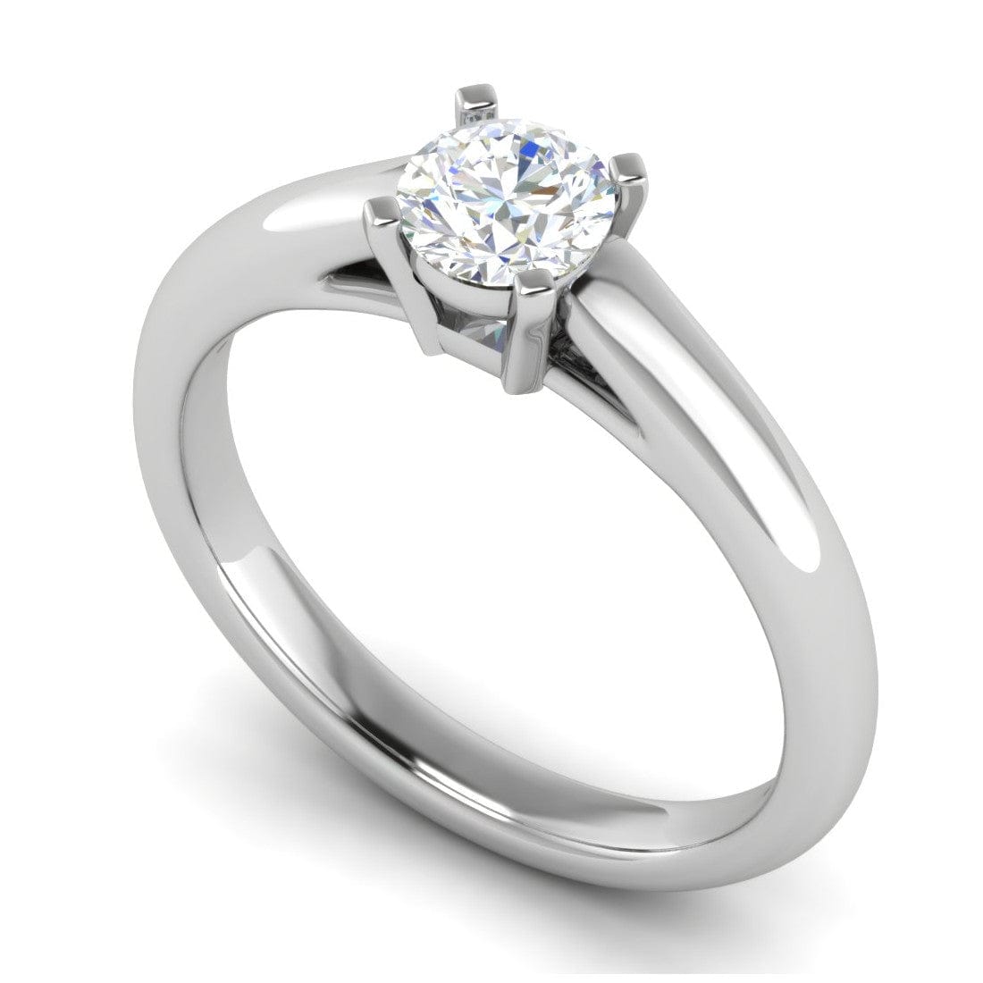 Jewelove™ Rings VS J / Women's Band only 0.30 cts Solitaire Platinum Ring JL PT RS RD 179