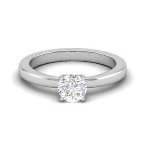 Jewelove™ Rings VS J / Women's Band only 0.30 cts Solitaire Platinum Ring JL PT RS RD 180