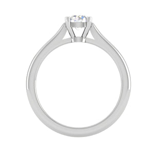 Jewelove™ Rings VS J / Women's Band only 0.30 cts Solitaire Platinum Ring JL PT RS RD 183