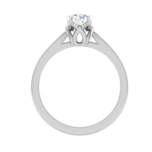 Jewelove™ Rings VS J / Women's Band only 0.30 cts Solitaire Platinum Ring JL PT RS RD 185