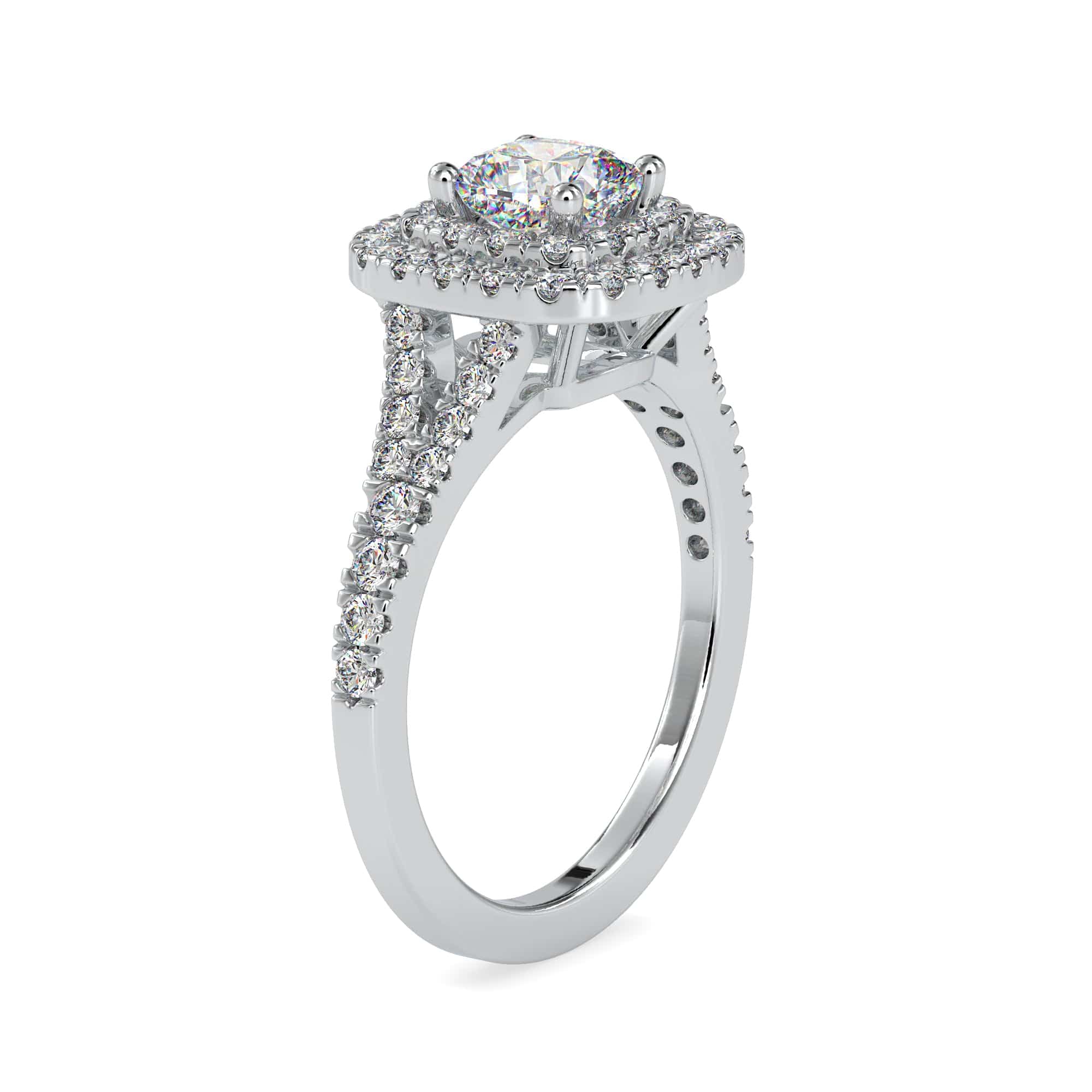 Double Row Diamond Ring in White Gold (0.21 ct. tw.) – Osnat Har Noy Jewelry