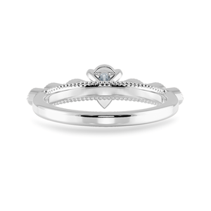 Jewelove™ Rings I VS / Women's Band only 0.30cts Pear Cut Solitaire with Marquise Cut Diamond Accents Platinum Ring JL PT 2018