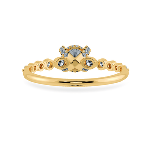 Jewelove™ Rings Women's Band only / VS J 0.30cts. Solitaire Diamond Accents 18K Yellow Gold Ring JL AU 1201Y