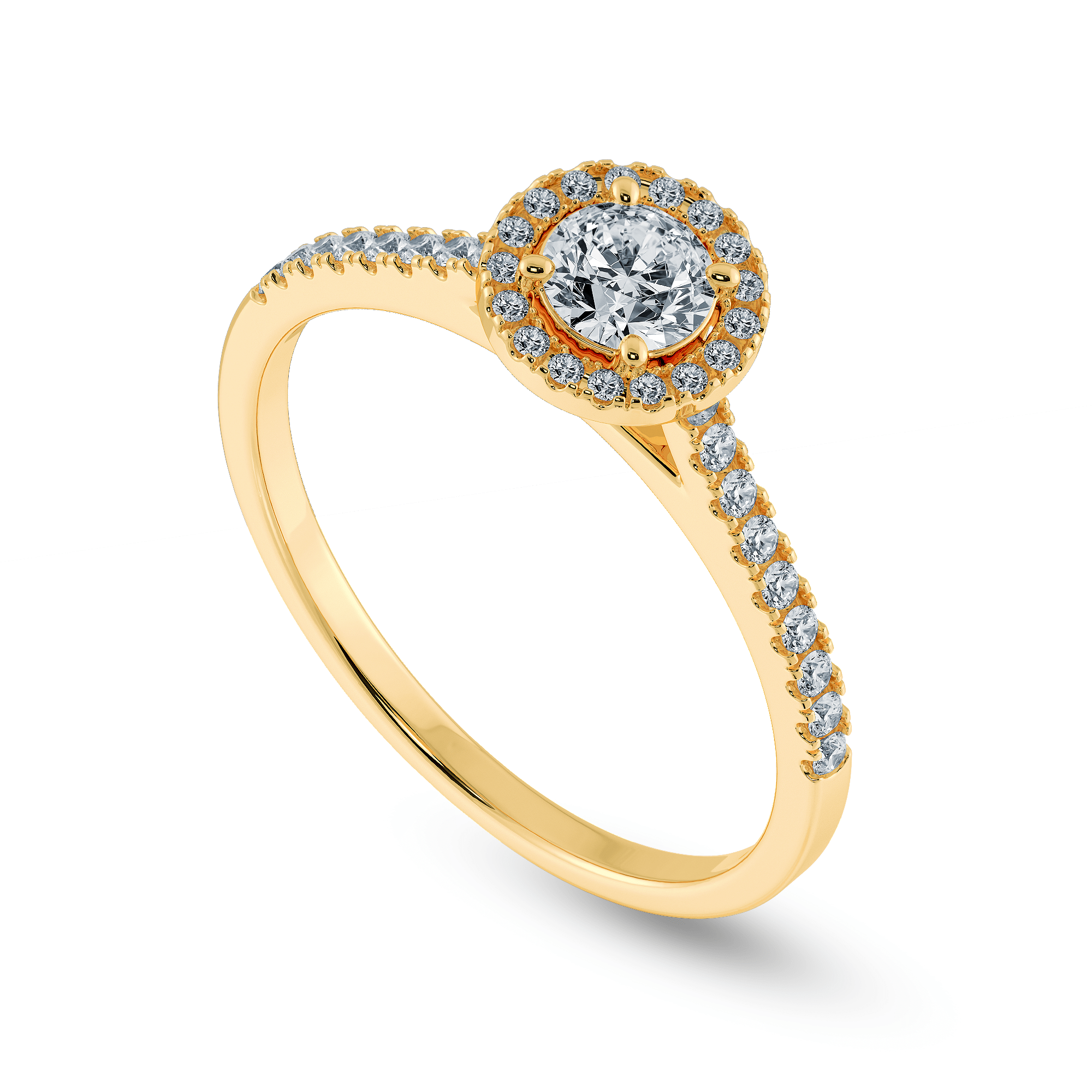 Get the Perfect 18k Yellow Gold Engagement Rings | GLAMIRA.in